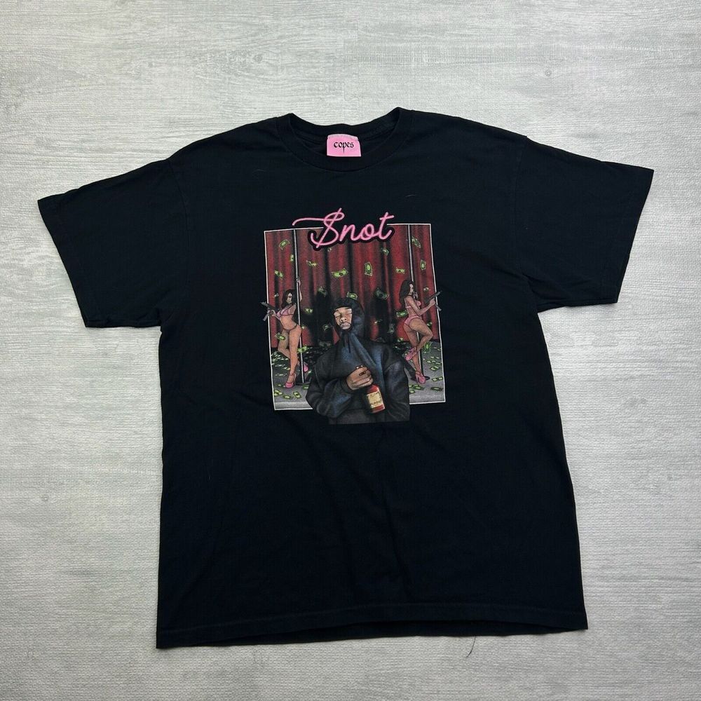 Copes‎ Snot Shirt Adult Large Black Grand Theft Auto Strip Club $not Rap Music